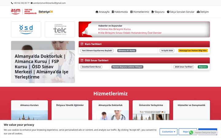 Captura de pantalla de asmegitim.com