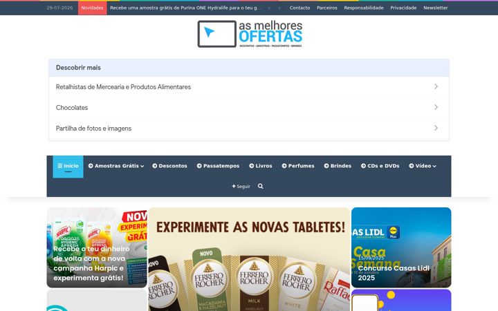 Screenshot of asmelhoresofertas.net