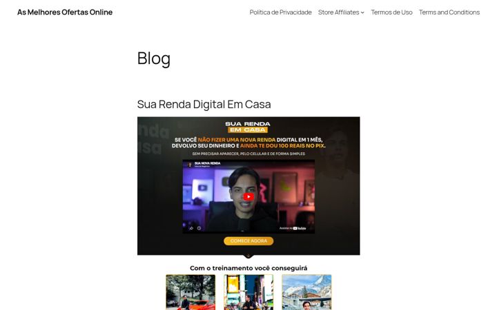 Screenshot of asmelhoresofertasonline.com.br