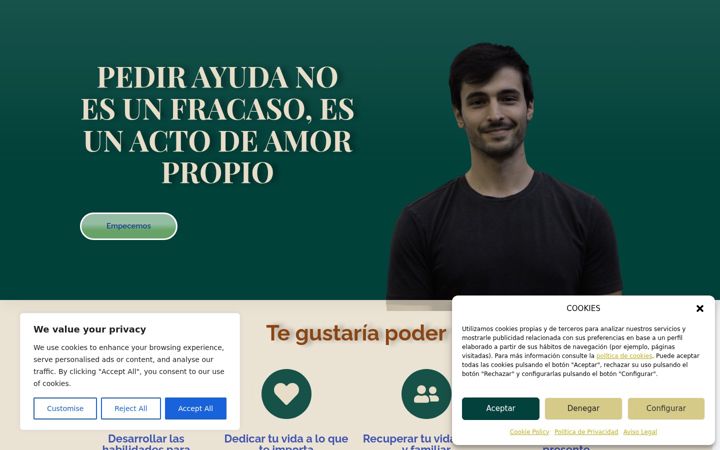 Screenshot of asmentepsicologia.com