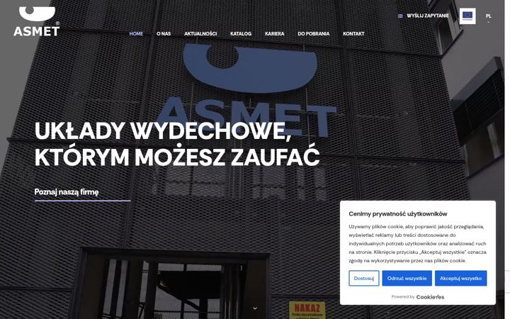 Screenshot of asmet.eu