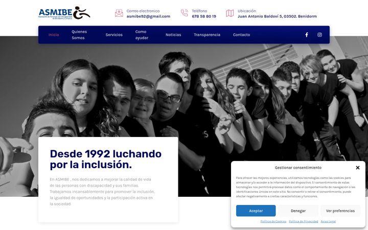 Screenshot of asmibe.es