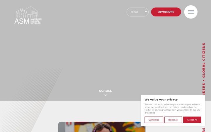 Screenshot of asmilan.org