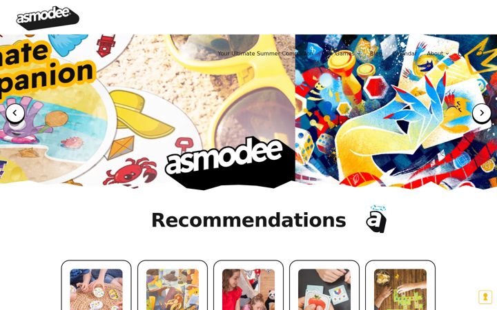 Screenshot of asmodee.ca