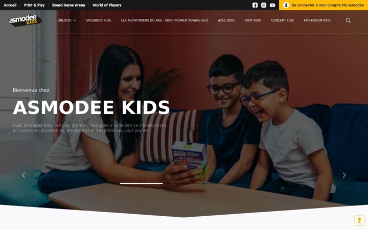 Skjermbilde av asmodeekids.com