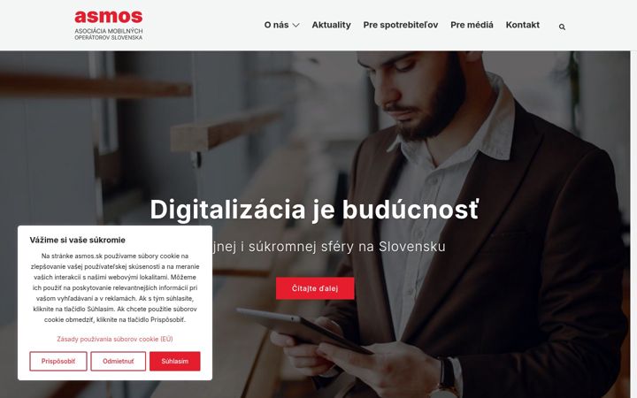 Screenshot of asmos.sk