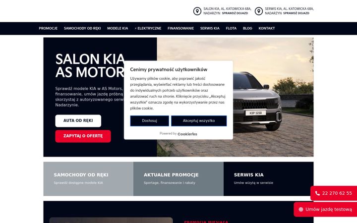 Captura de ecrã de asmotors.pl