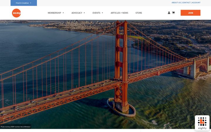 Screenshot of asmp.org