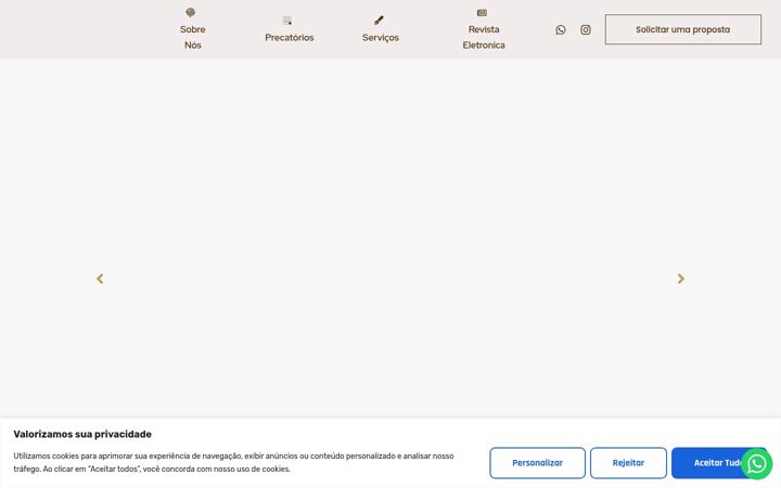 Screenshot of asmprecatorios.com.br