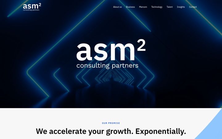 Screenshot of asmsquared.com