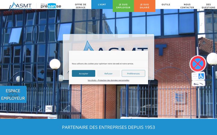 Screenshot of asmt65.fr
