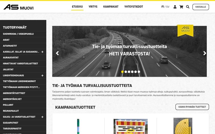 Screenshot of asmuovi.fi