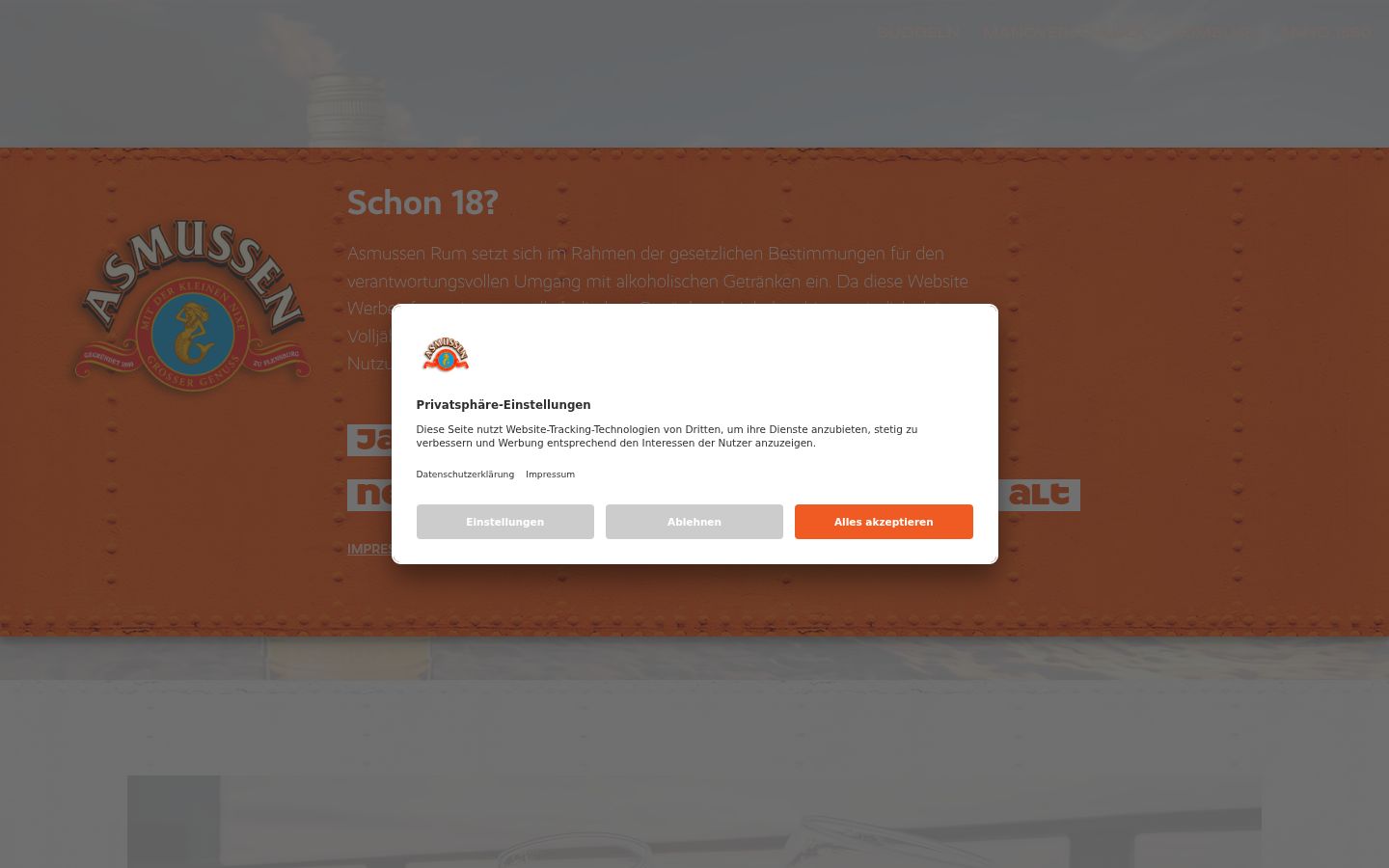 Sutikimo reklamjuostės, rodytos prieš bet kokią sąveiką, ekrano kopija