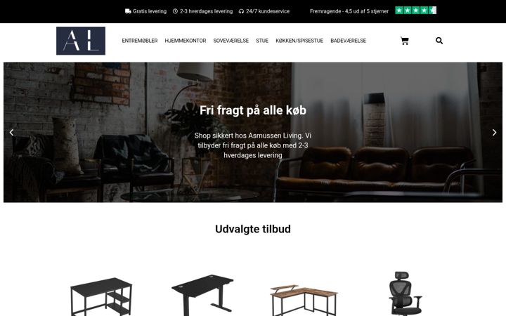 Screenshot of asmussenliving.dk
