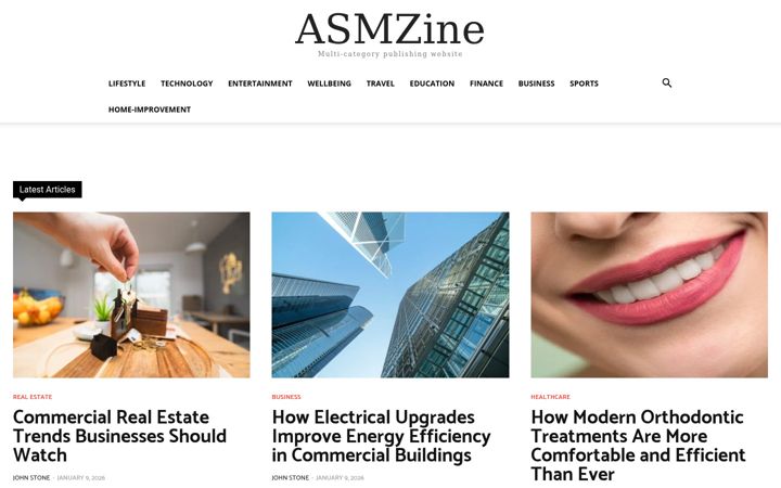 Screenshot of asmzine.com