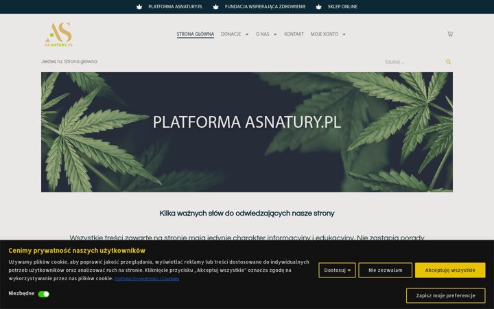 Kuvakaappaus sivustosta asnatury.pl