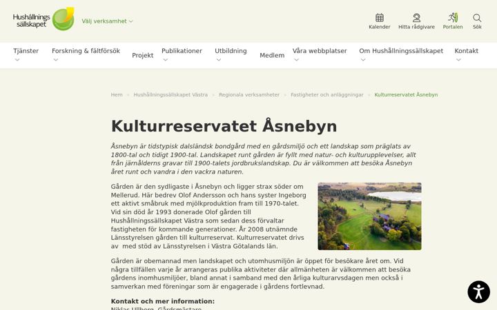 Screenshot of asnebyn.se