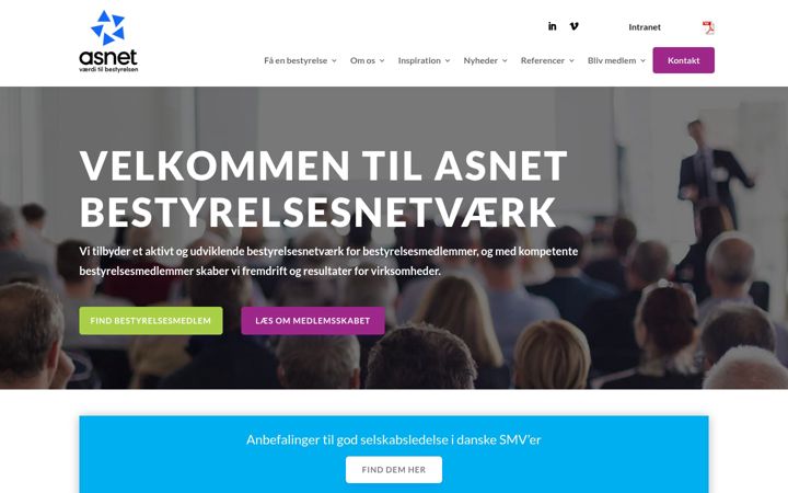 Screenshot of asnet.dk