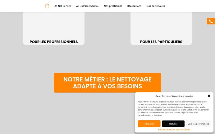Skjermbilde av asnetservice.com
