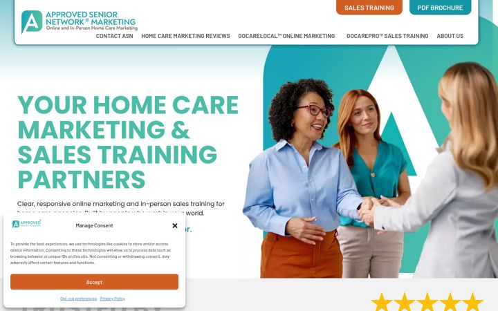 Screenshot of asnhomecaremarketing.com