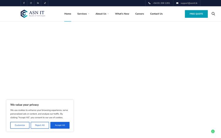 Screenshot of asnit.lk