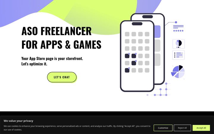 Screenshot of aso-freelancer.com