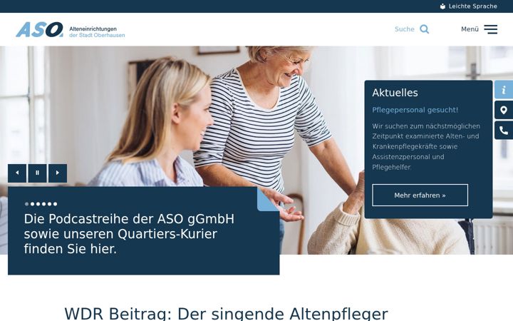 Screenshot of aso-ggmbh.de