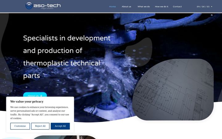 Screenshot of aso-tech.eu