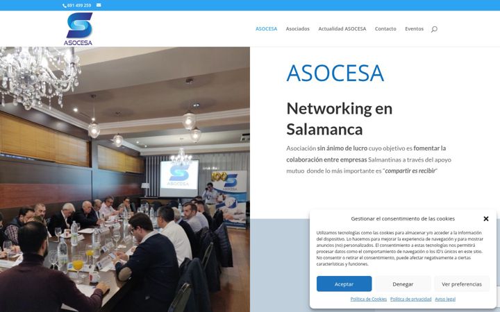 Captură de ecran a asocesa.es