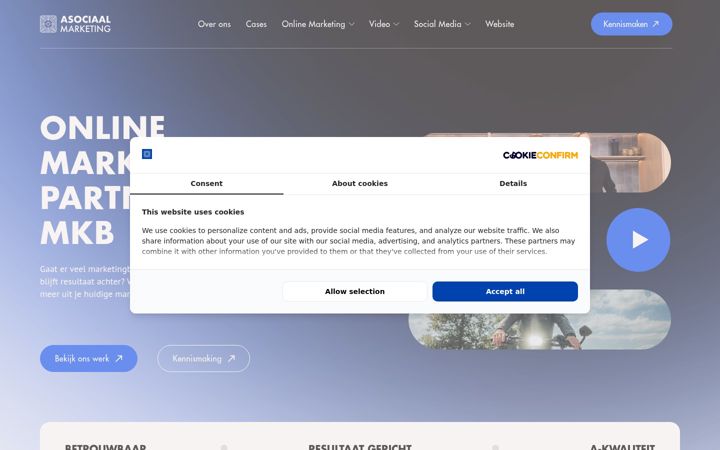 Screenshot of asociaalmarketing.nl