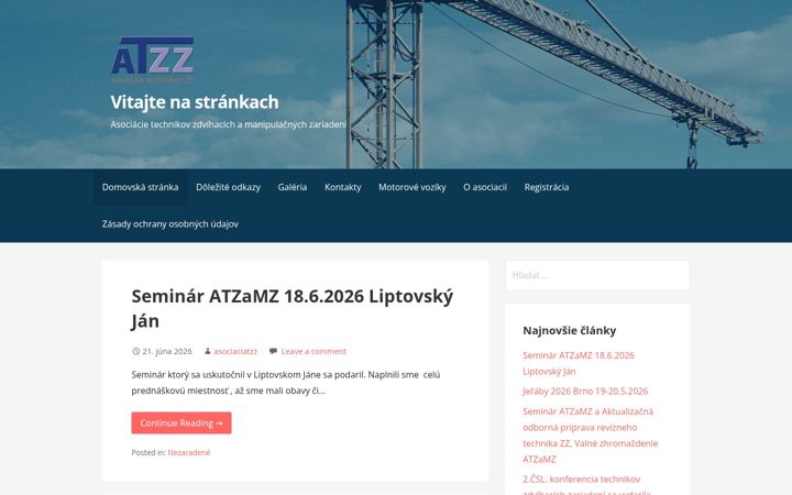 Screenshot of asociaciatzz.sk