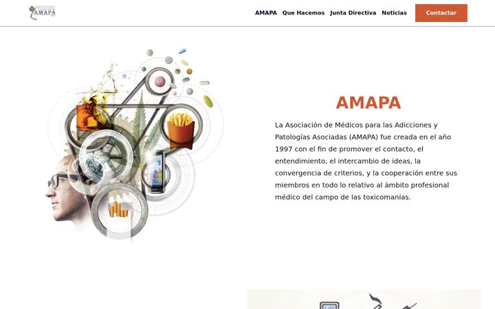 Screenshot of asociacion-amapa.com