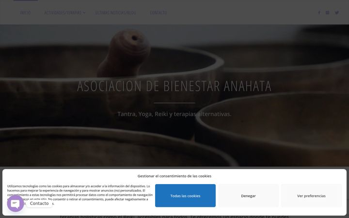 Екранна снимка на asociacion-anahata.com