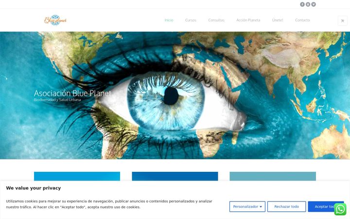 Екранна снимка на asociacion-blueplanet.org
