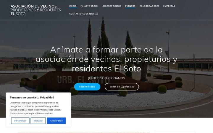 Screenshot stránky asociacion-vecinos-soto.com