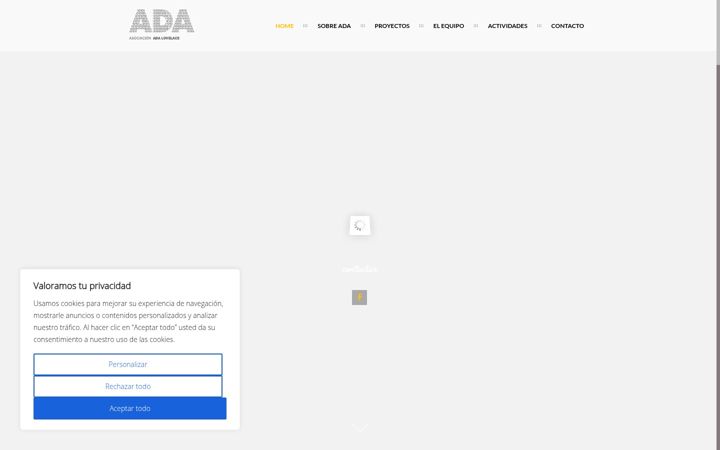 Screenshot ta' asociacionada.es