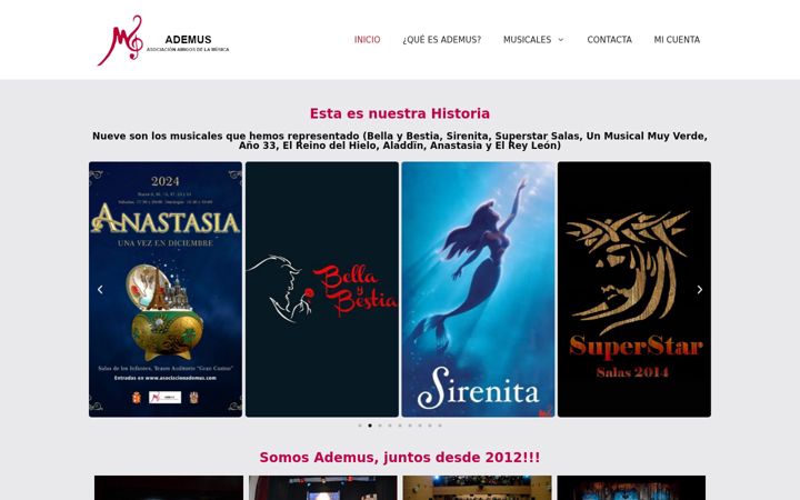 Screenshot ta' asociacionademus.com