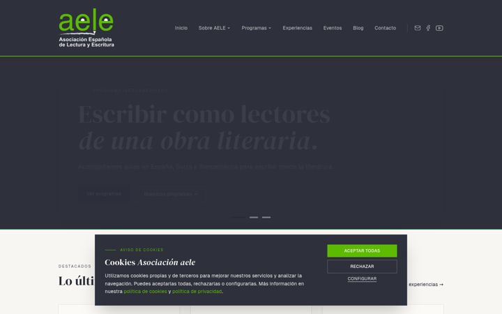 Screenshot of asociacionaele.com