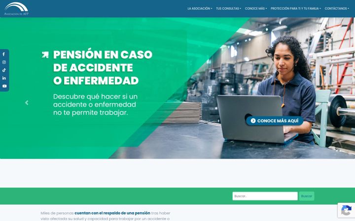 Screenshot of asociacionafp.pe