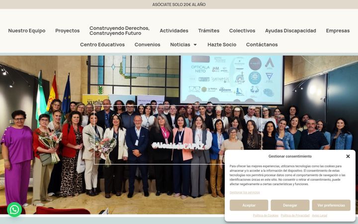 Screenshot of asociacionalamos.com