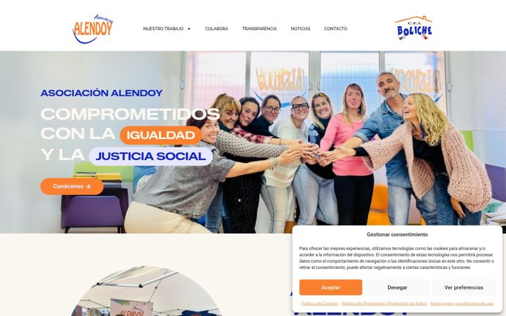 Screenshot di asociacionalendoy.es