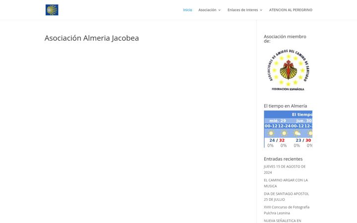 Screenshot of asociacionalmeriajacobea.org