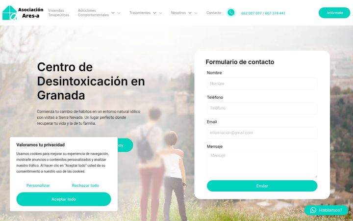 Screenshot of asociacionaresa.com