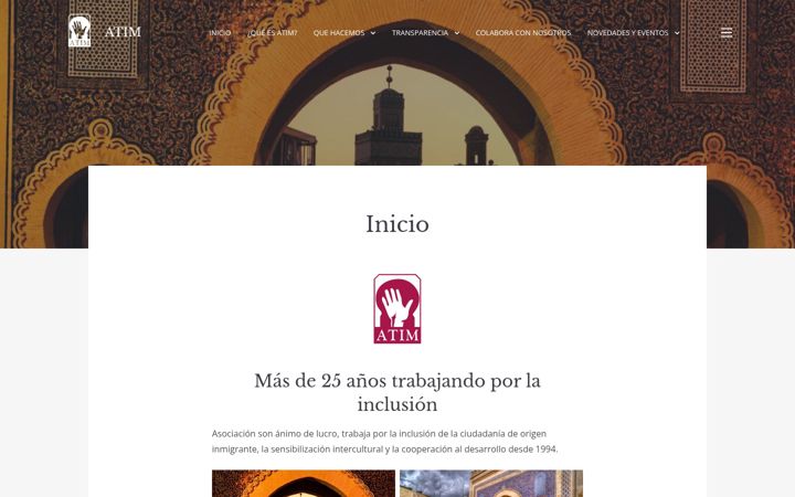 Posnetek zaslona asociacionatim.org
