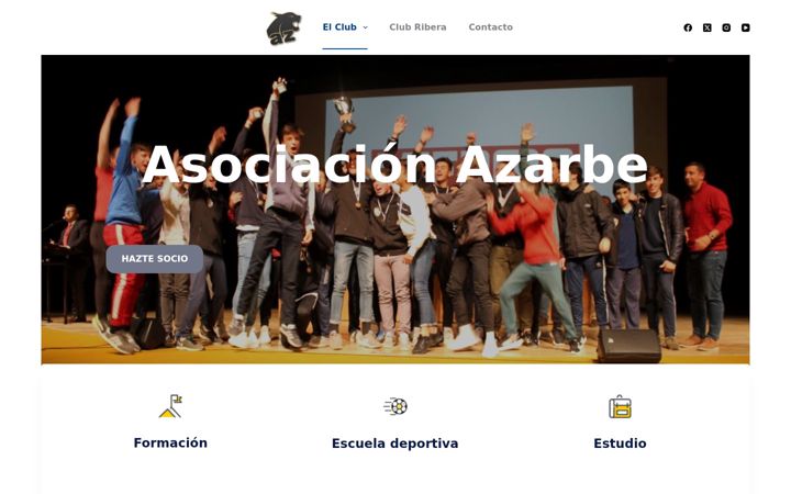 Screenshot of asociacionazarbe.es