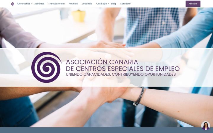Screenshot of asociacioncanariacee.org