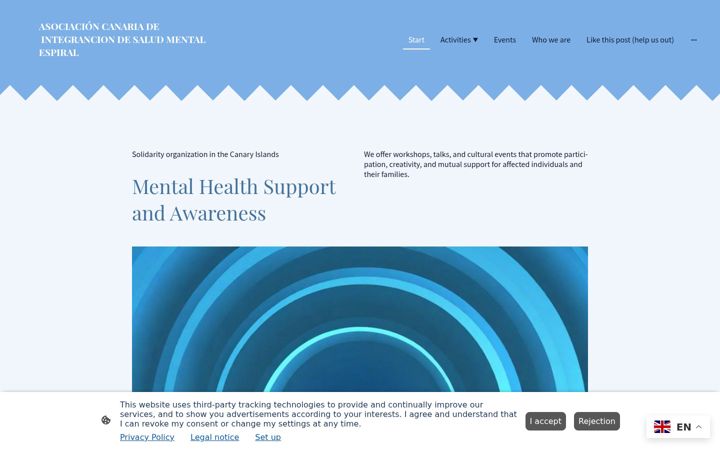 Screenshot of asociacioncanariaespiral.org