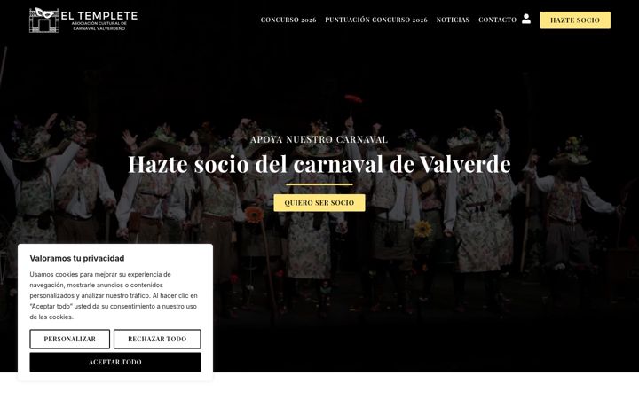 Screenshot of asociacioncarnavalvalverde.es