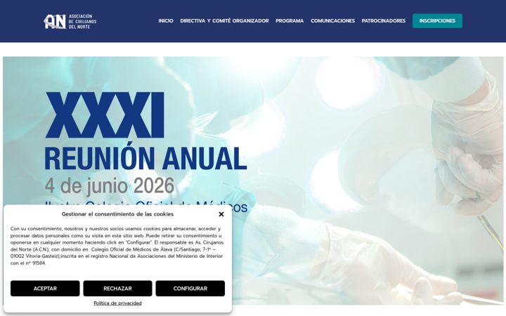 Screenshot of asociacioncirujanosdelnorte.com