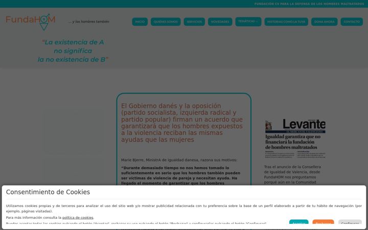 Képernyőkép: asociaciondefensahombresmaltratados.es
